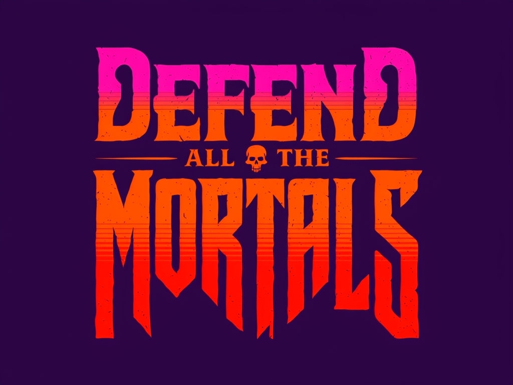 Defend All The Mortals Gothic Horror T-Shirt