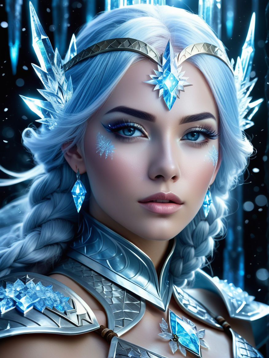 beautiful sexy cutie female ice queen