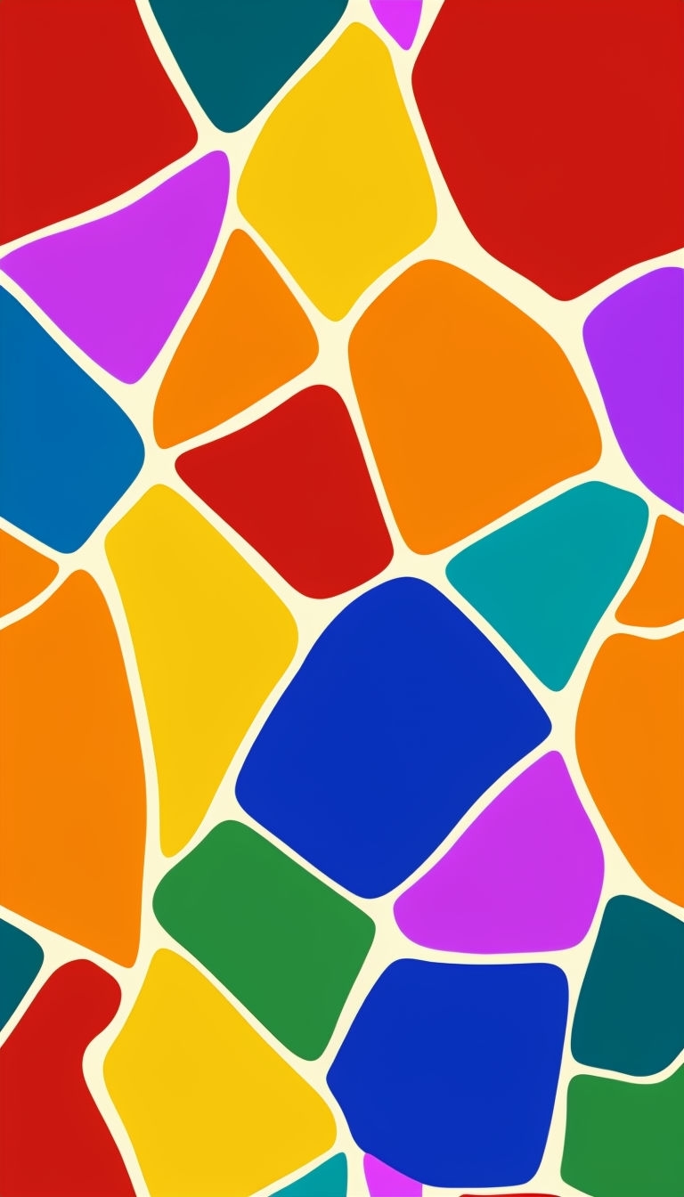 Vibrant Abstract Mosaic Pattern Phone Case Cover Design