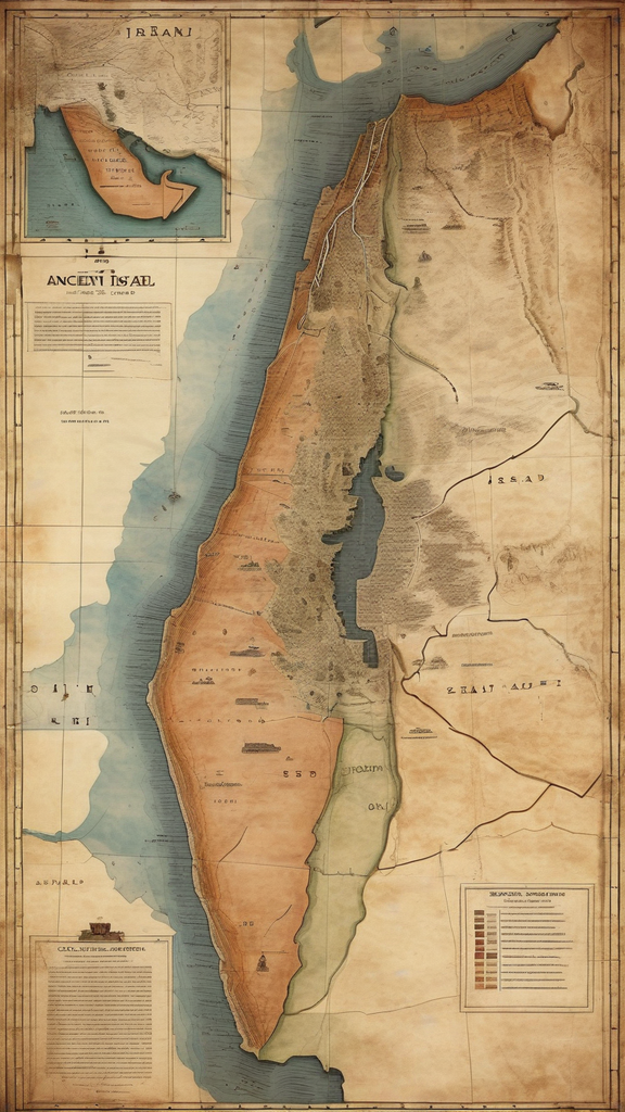 A detailed map of ancient Israel highlighting the divisions ... by 최성호 ...