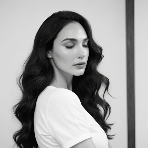 Dark Hair hairstyle Very Closed Eyes Sleeping Gal Gadot Suns... by M ...