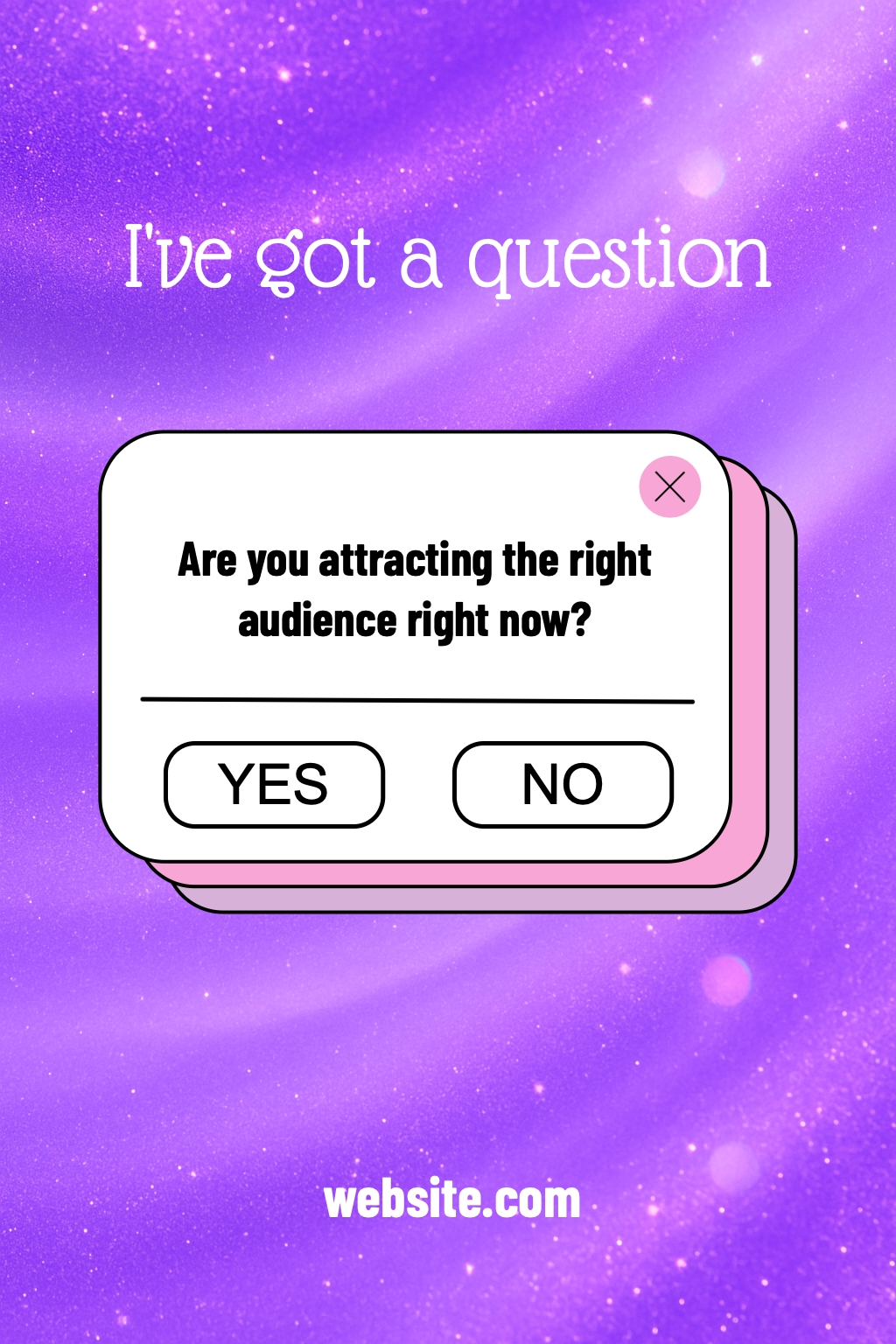 Vibrant Cosmic Question Graphic for Engaging Audience Interaction Instagram Post