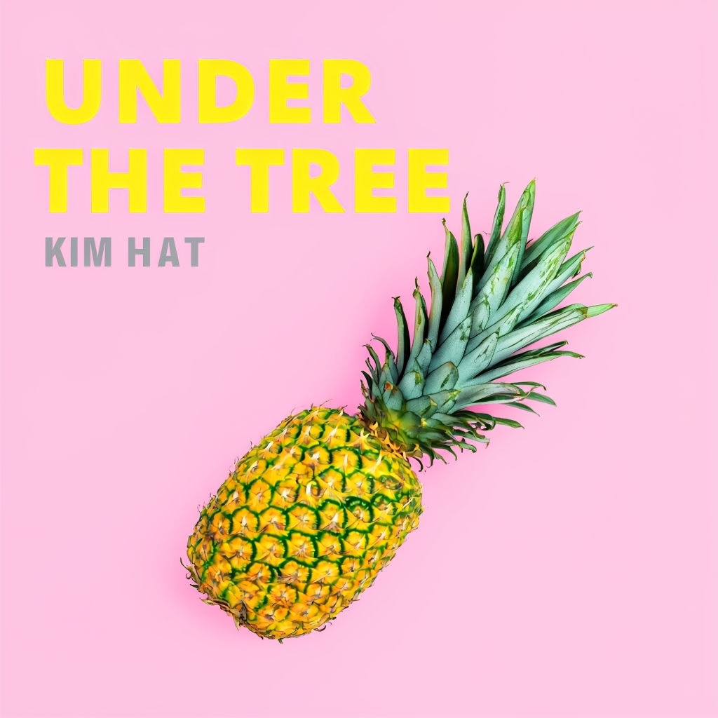 Minimalist Pineapple Design with Bold Typography Album Cover