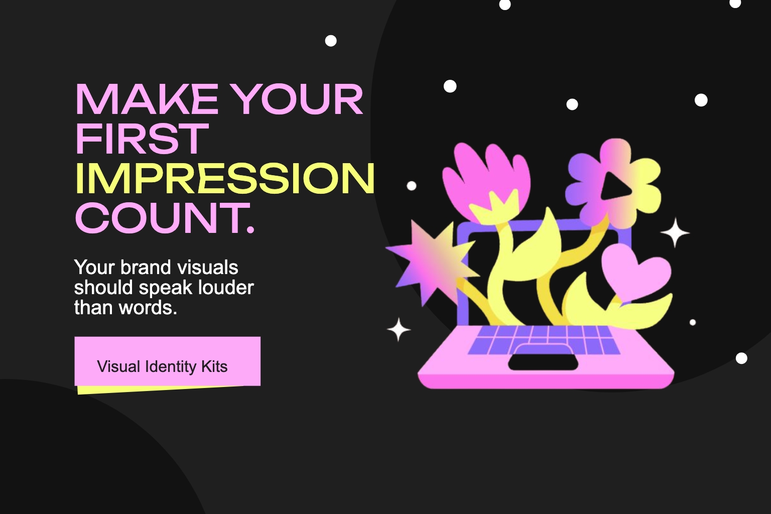 Vibrant First Impression Digital Advertisement Banner