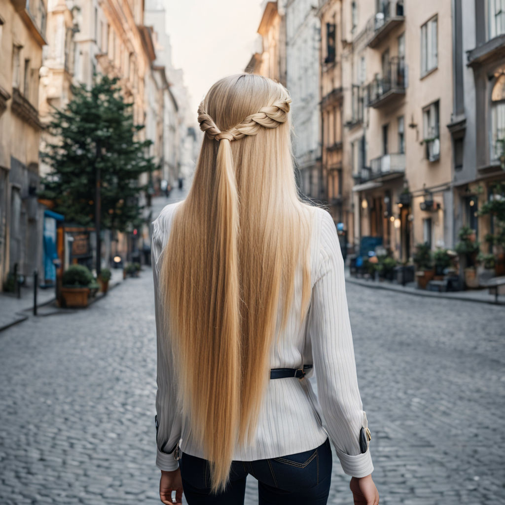 5 Ways to Style Waist Length Hair - wikiHow