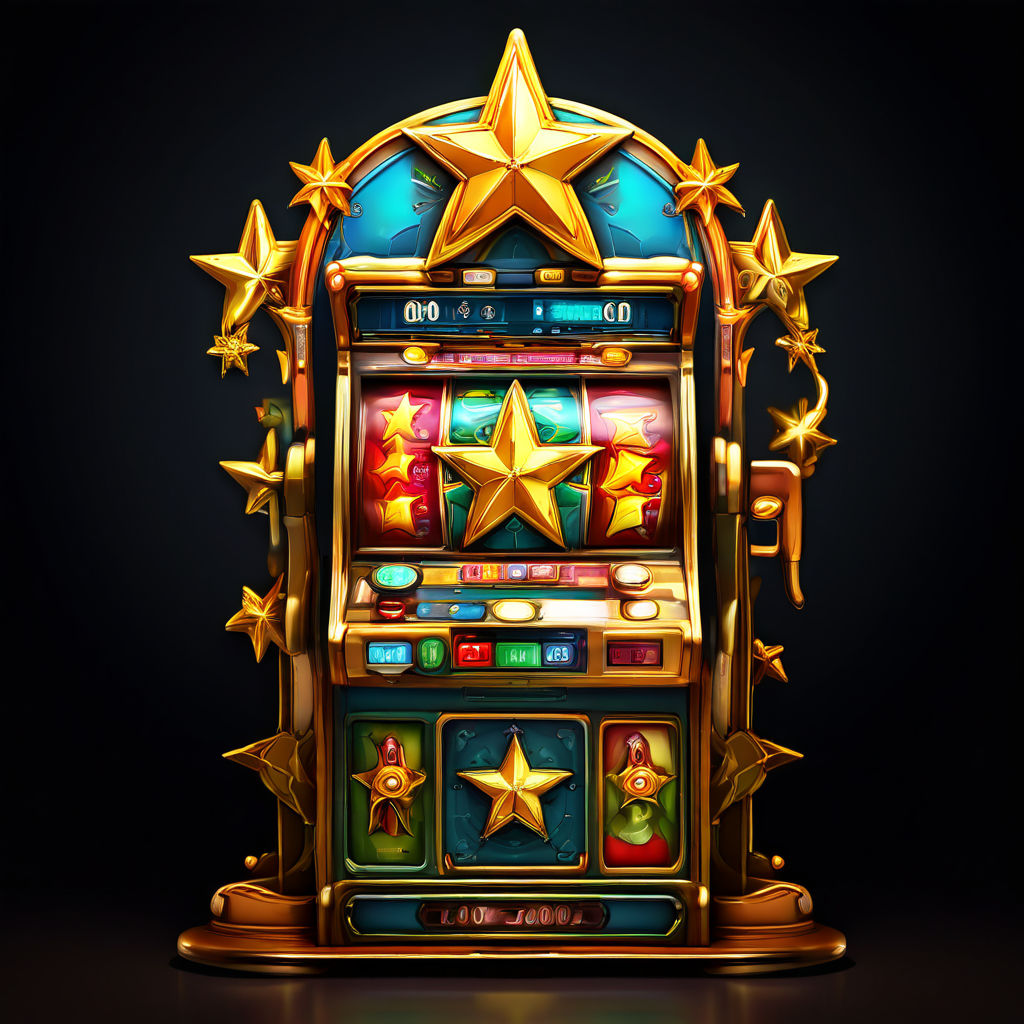 slot machine with a star medal 
