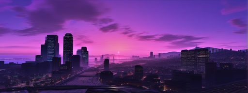 GTA 5 cityscape at sunset by Sonny Shipp - Playground