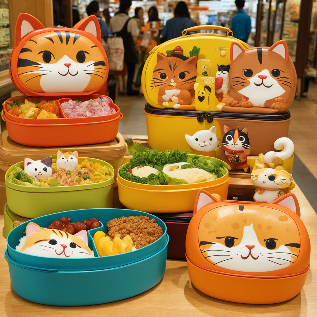 Warm Train Station Park Shade Cute Character Lunch Box Depar... by ds p