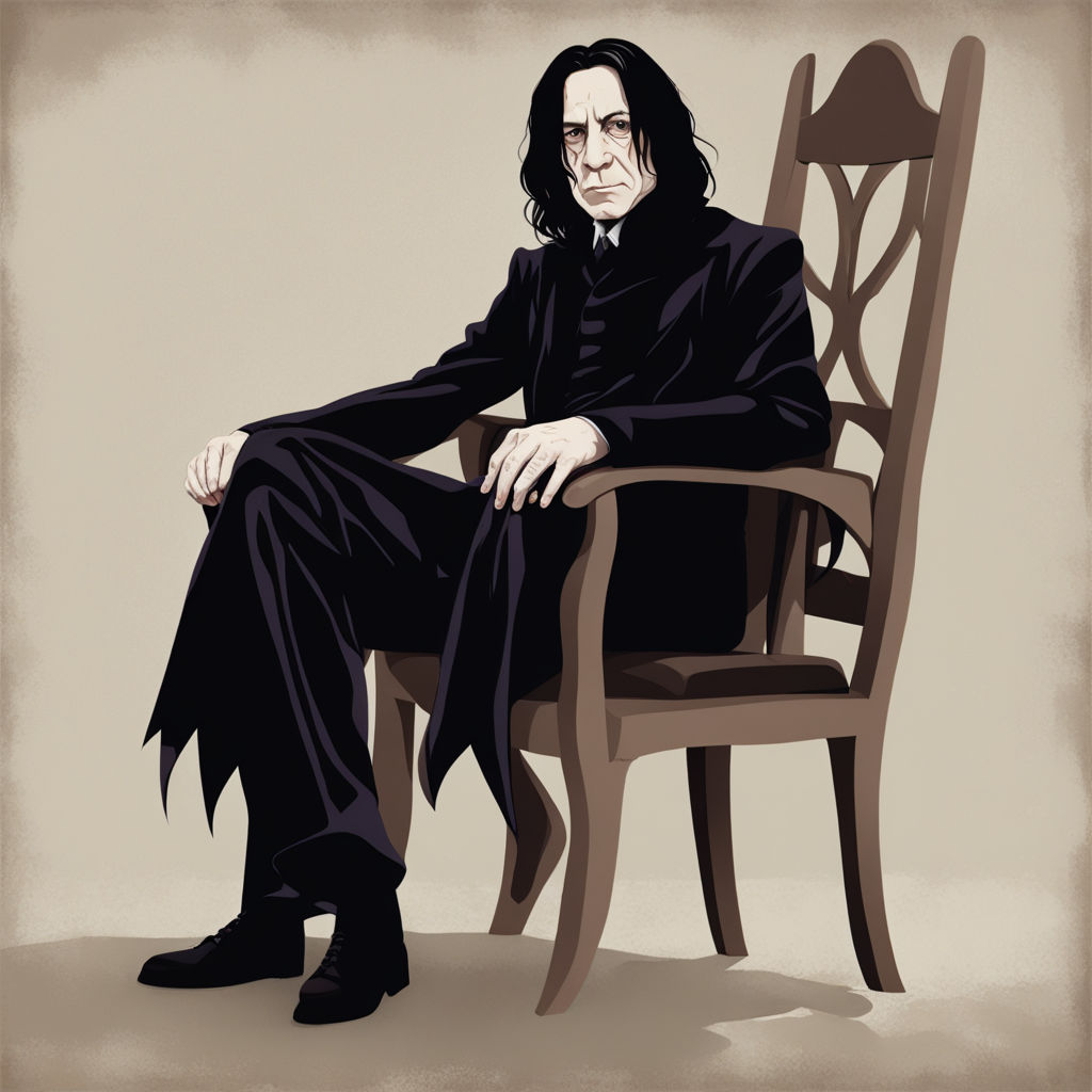 Severus Snape Sitting Naked On A Chair By Nicole Andree Playground