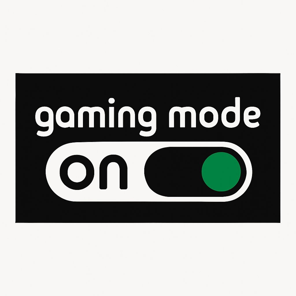 Minimalist Gaming Mode Toggle Switch Graphic Sticker