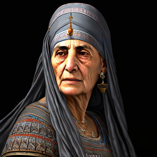 Ancient Assyrian female noble by Andrew Barrow - Playground