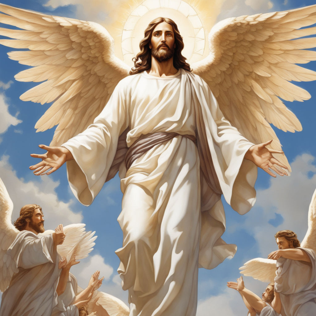 A 16:9 PICTURE OF JESUS CHRIST WITHOUT WINGS AMONG THE MOS... by Angela ...