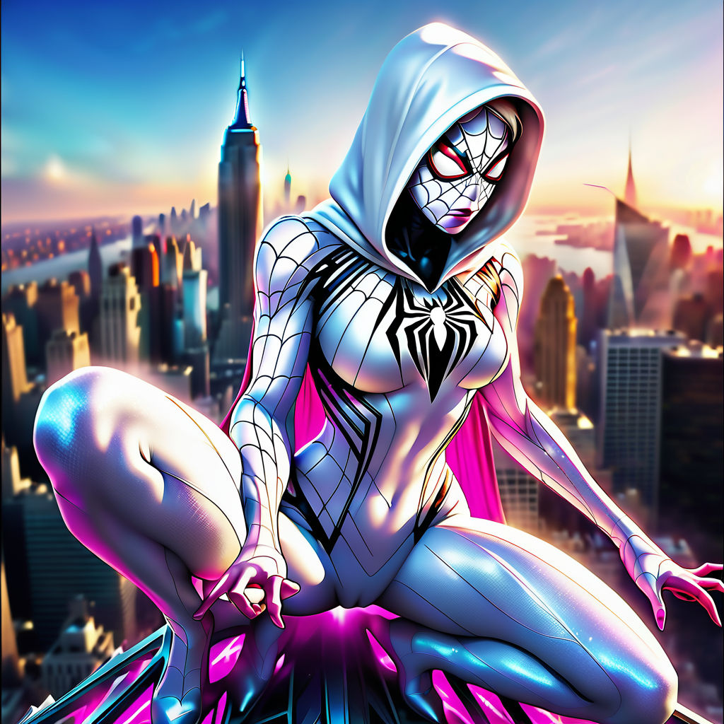 spider-gwen super detailed full body