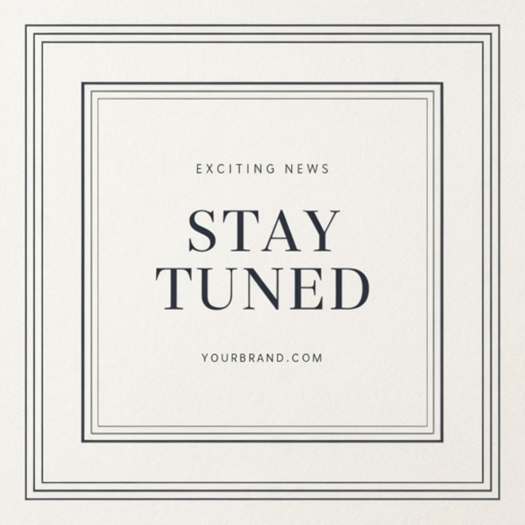 Sophisticated Minimalist Announcement Template for Social Media Post