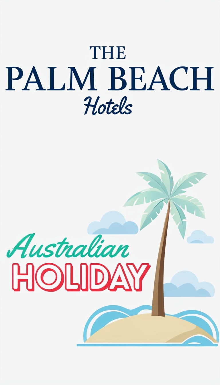 Tropical Island Promotion for The Palm Beach Hotels Social Media Post
