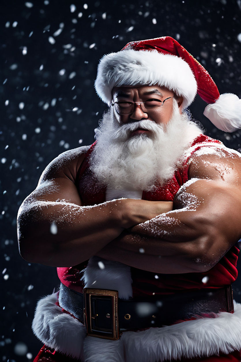 muscle santa