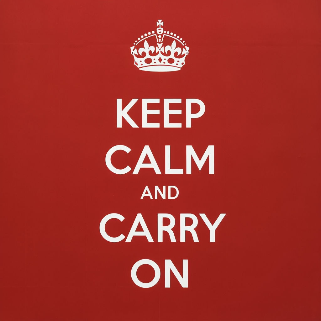 Classic Keep Calm and Carry On Motivational Poster - Playground