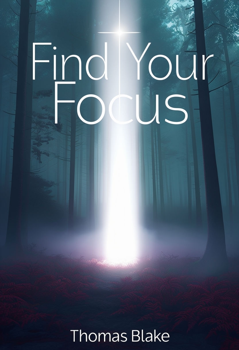 Mystical Forest Scene with Light Beam EBook Cover