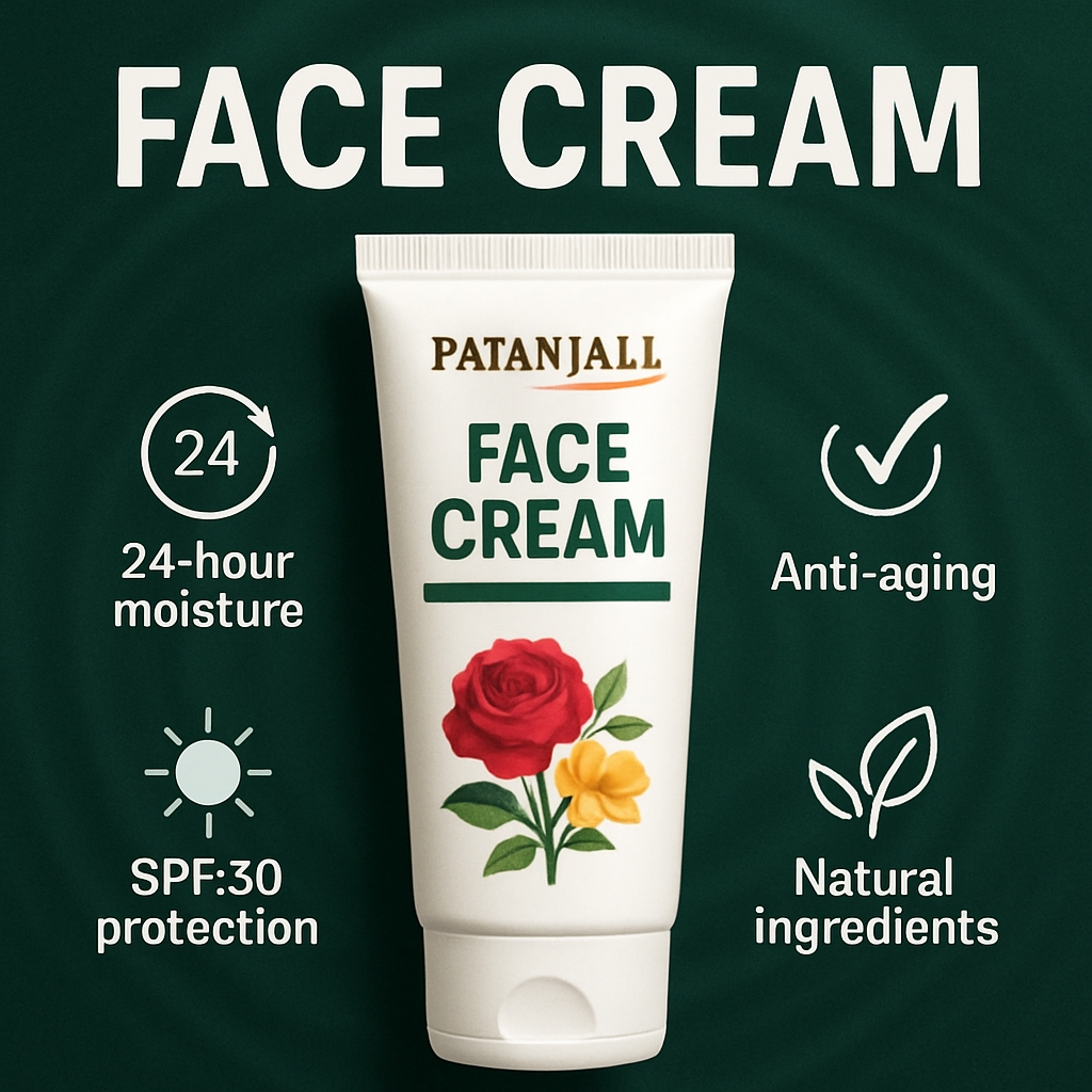 Patanjall Face Cream Promotional Advertisement Design Ads