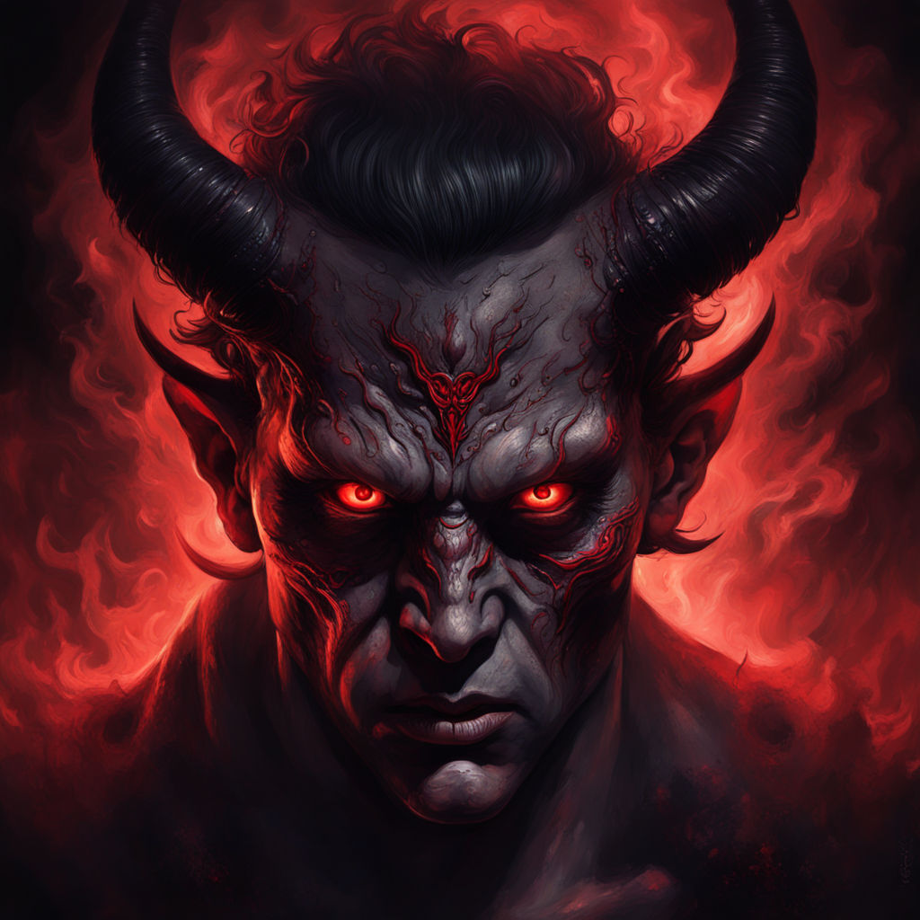 Demon with human features by Heryck Peres - Playground