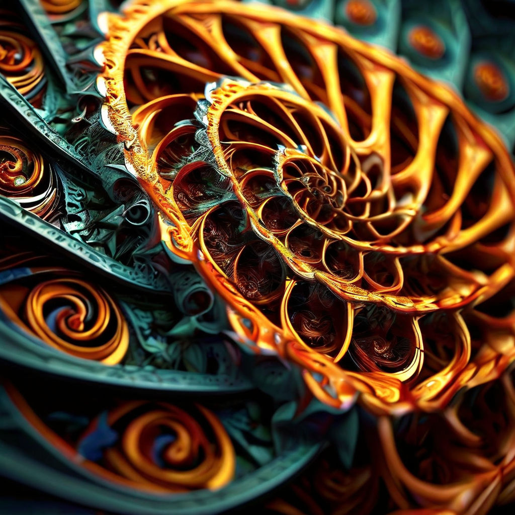 Fibonacci sequence visualized through intricate geometry by Sammie ...