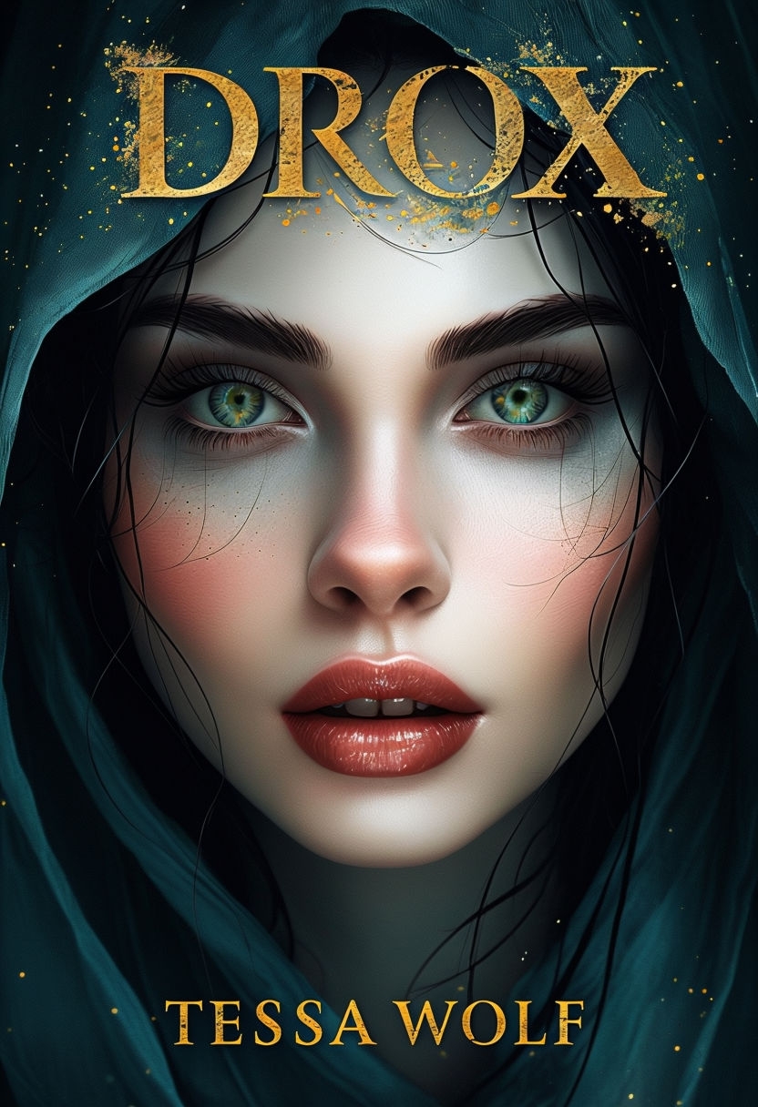 Mystical Close-Up Portrait Book Cover Design for DROX EBook Cover