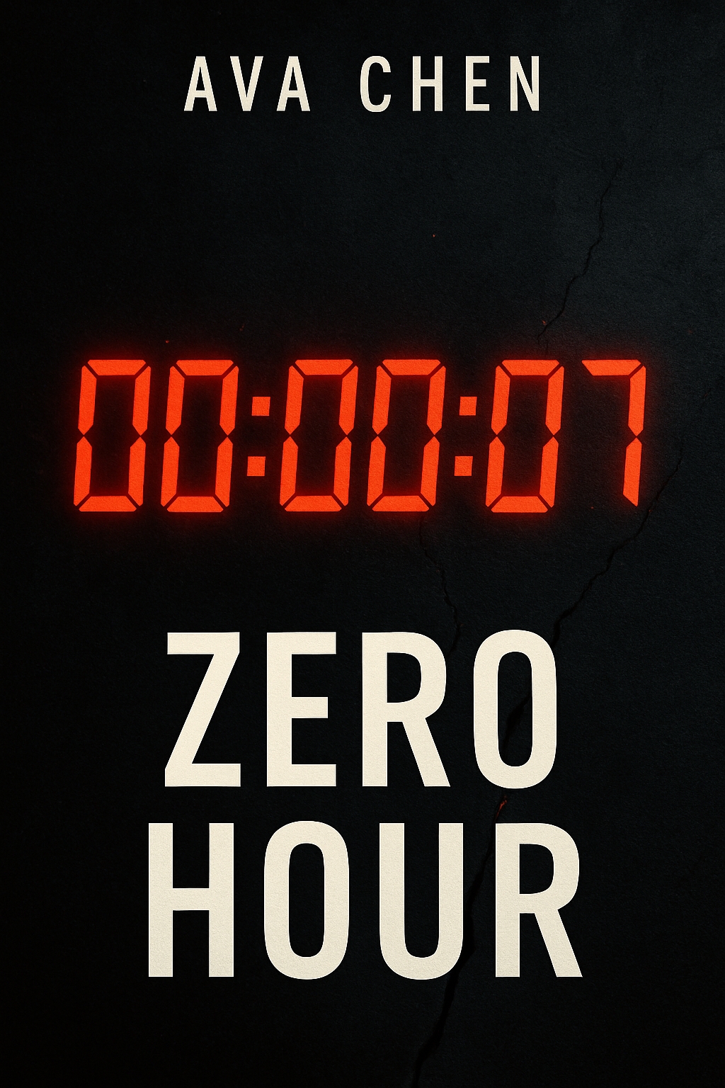 Futuristic Zero Hour AVA CHEN Digital Clock EBook Cover