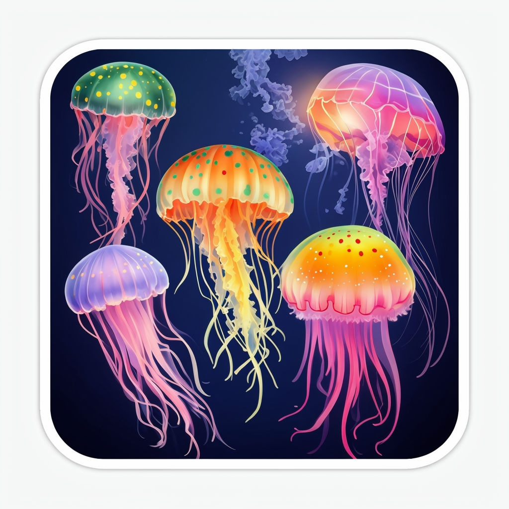 Jellyfish sticker