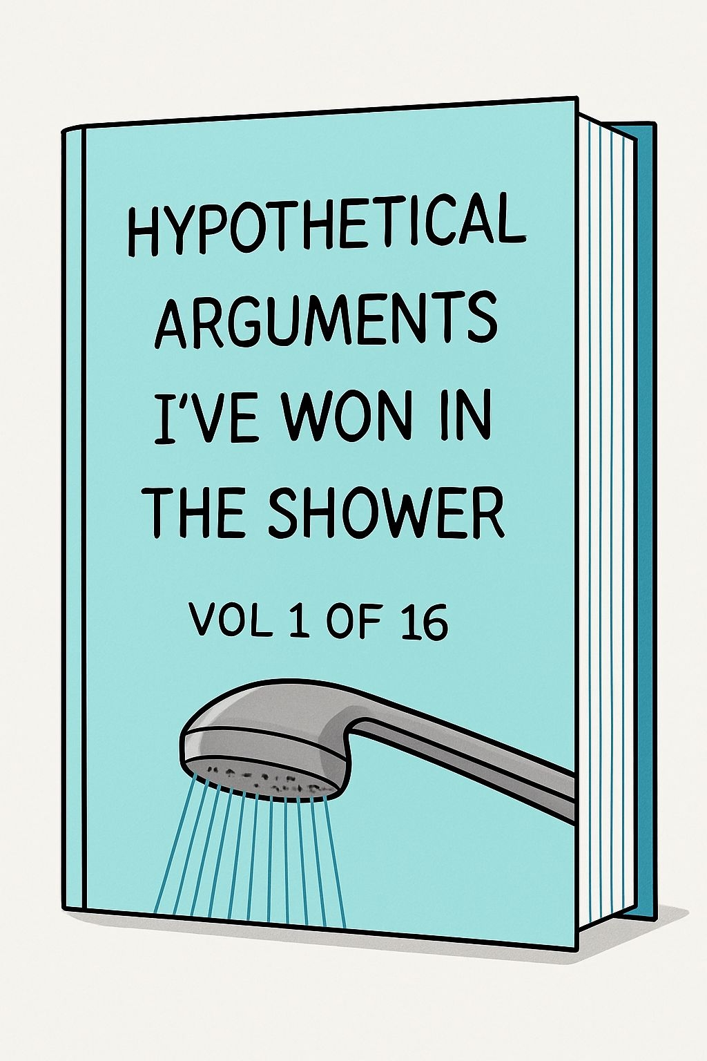 Playful Minimalist Book Cover for Hypothetical Arguments Meme