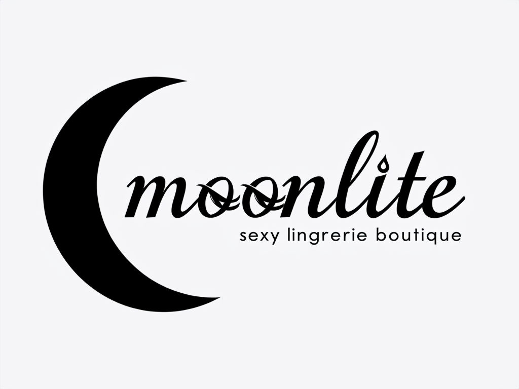 Elegant Minimalist Moonlite Logo for Sexy Lingerie Boutique