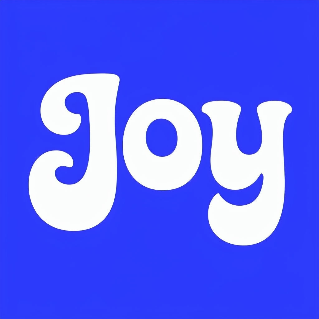 Playful Bold Joy Typography Design T-Shirt