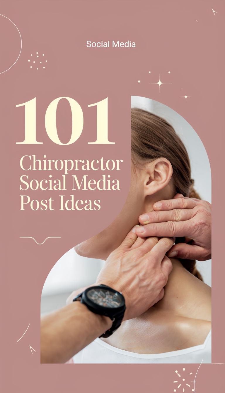 Chiropractor Social Media Post Ideas with Professional Adjustment Graphic Ads