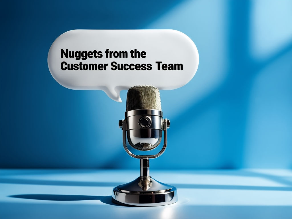 Vintage Silver Microphone with Customer Success Team Quote Social Media Post