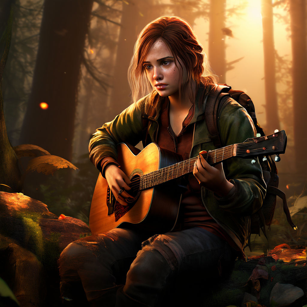 a photograph of Ellie Williams from the last of us part 2