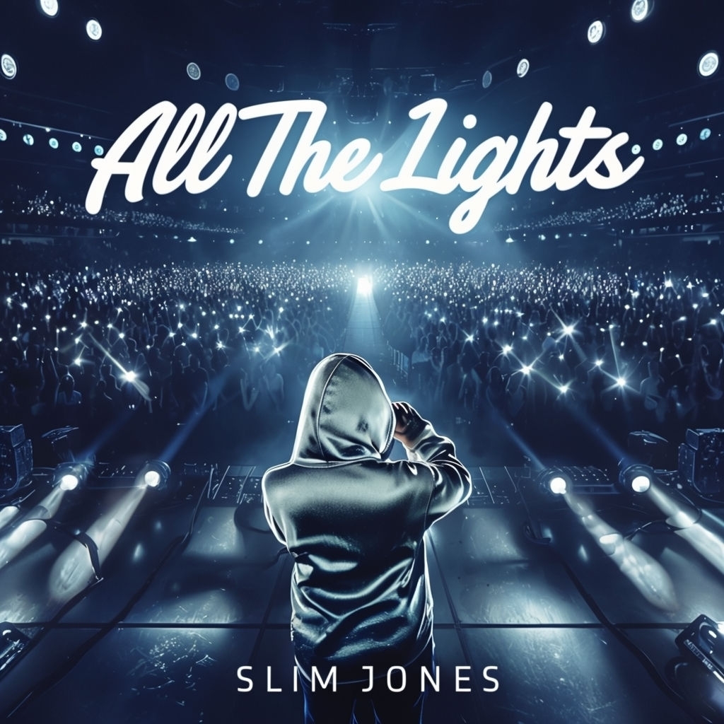 Dynamic Live Performance Album Cover Featuring "All The Lights" by Slim Jones Spotify Album Cover