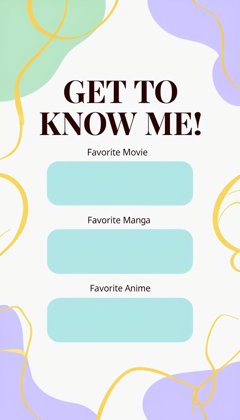 Modern Minimalist Get to Know Me Infographic Social Media Post