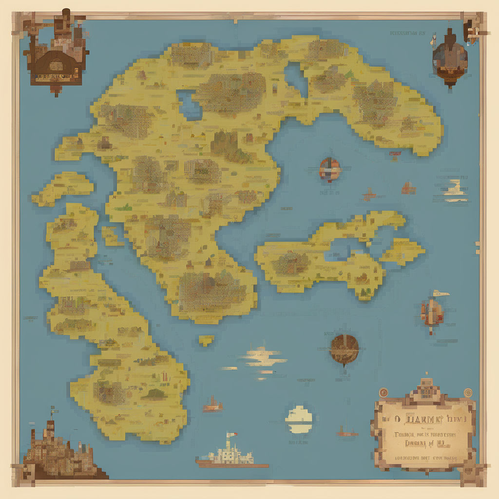 A map of a fictional world by Охотник за Интересным!! - Playground