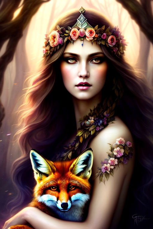 Beautiful and gorgerous spirit forest queen with intense and... by anne ...