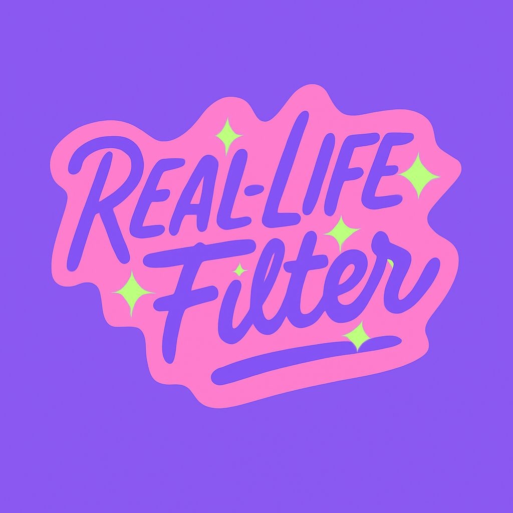 Vibrant Real-Life Filter Playful Design T-Shirt