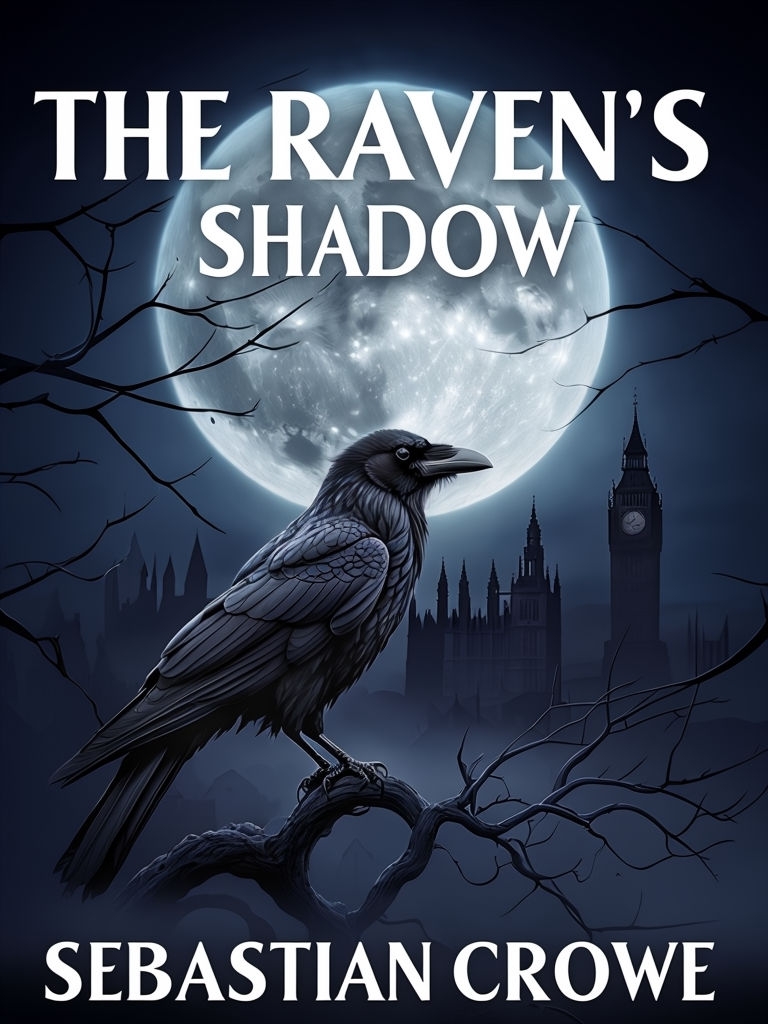 The Raven's Shadow Gothic Fantasy Book Cover Artwork