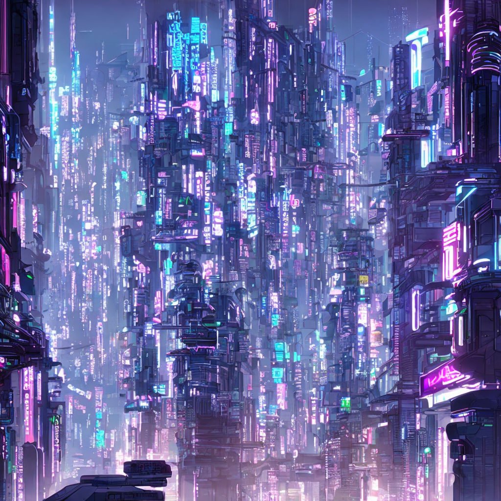 Cyberpunk city anime style by Arggsv Suder - Playground