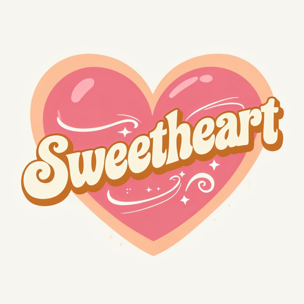 Vibrant Bubblegum Pink Heart with Sweetheart Text Mug