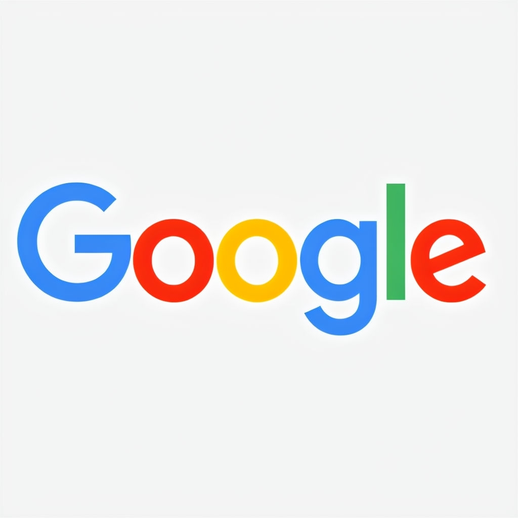 Modern Google Logo Design with Bold Colors Logo