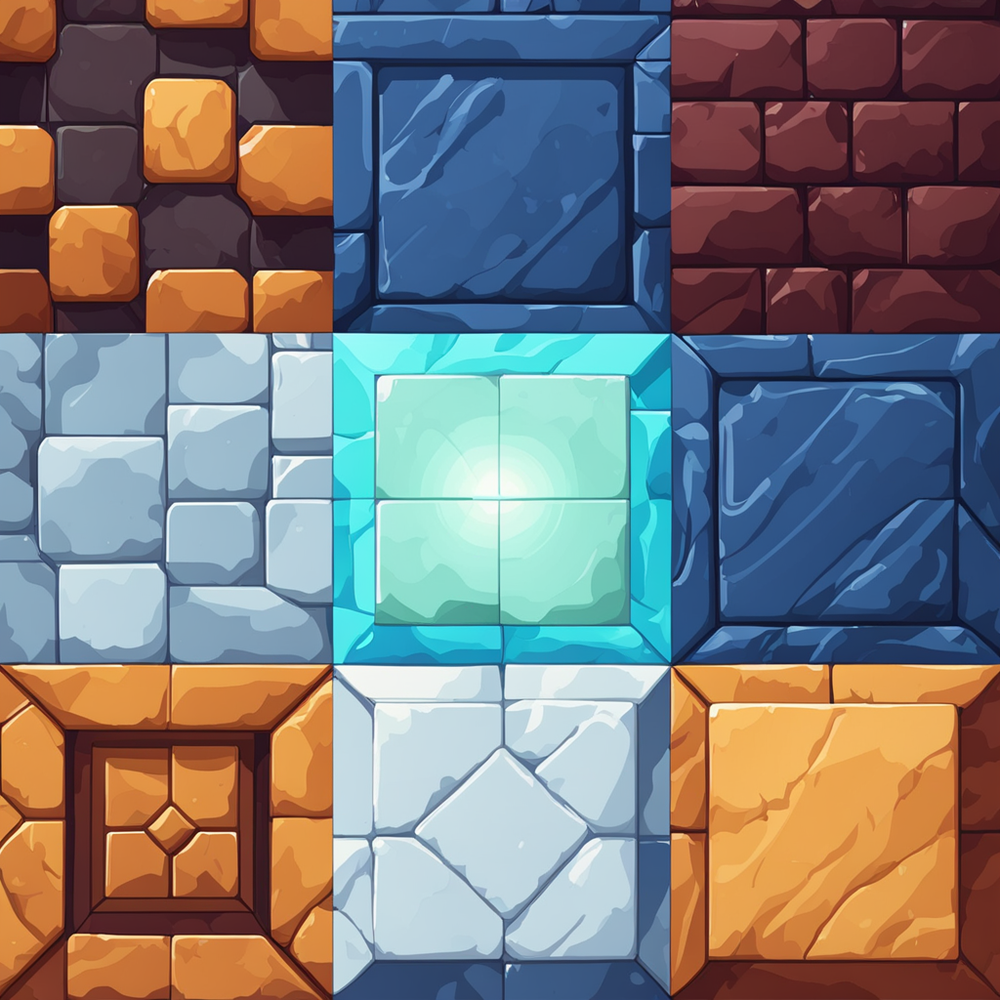 2D tile set Wall Texture sprite by CARLOS OSORNO - Playground