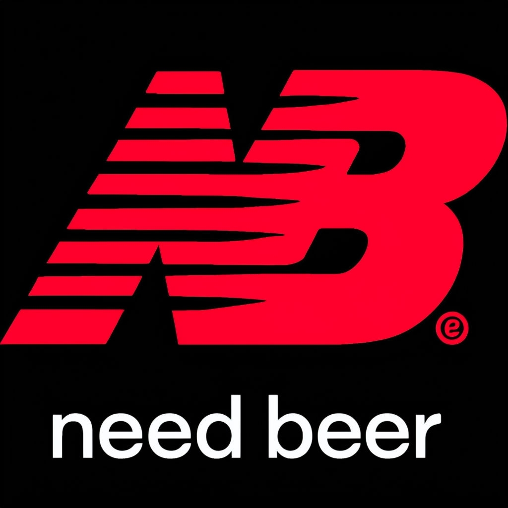 Modern Bold NB Logo Design with Need Beer Text for Hats