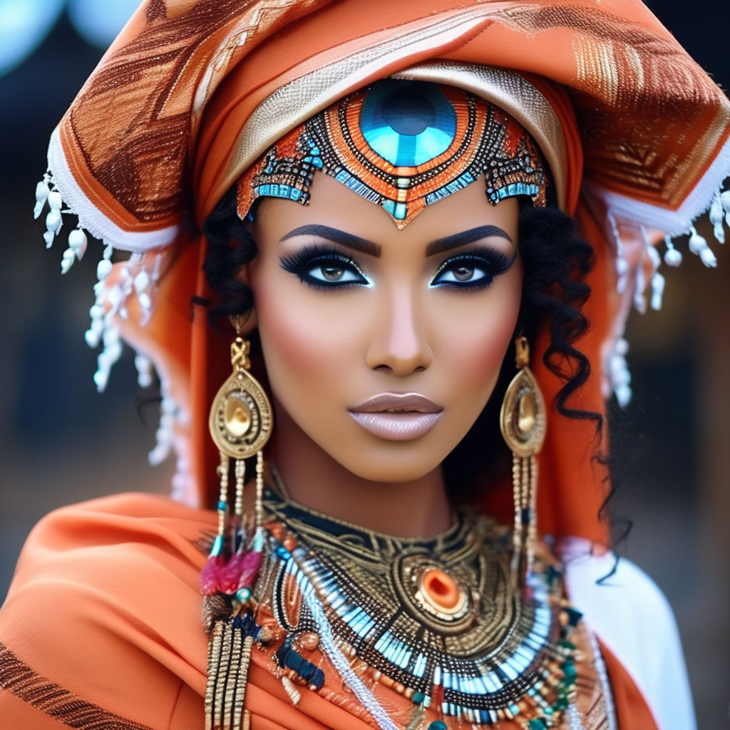 One beautiful mixed Eritrean women beautiful eyes with alien... by ...