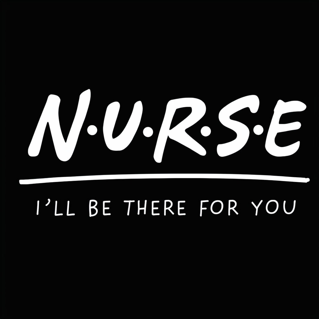 NURSE I'll Be There for You TV Show Style T-Shirt