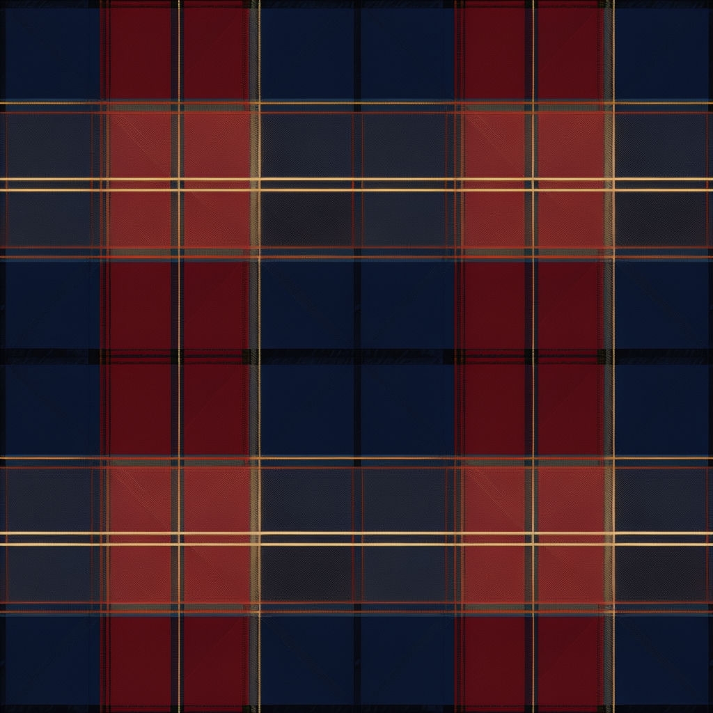 Traditional Navy Red Beige Plaid Tartan Pattern for Fabrics Seamless Pattern