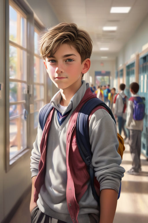 Handsome 5th grade boy by Riziq Abidin - Playground