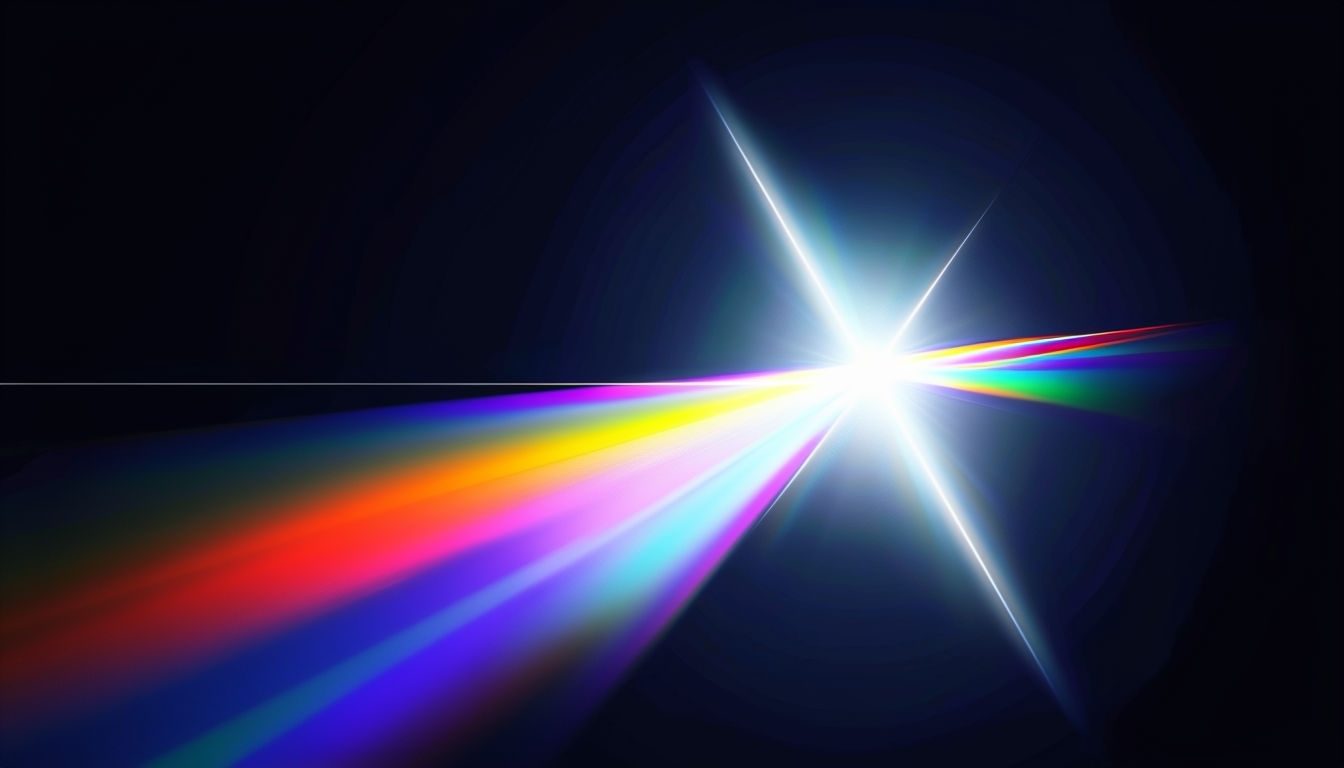 Stylized Light Refraction Abstract Art for Virtual Backgrounds